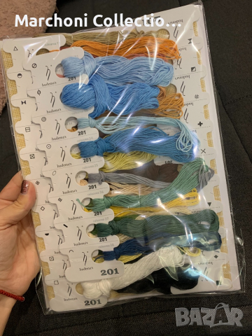 Гоблен със схема Девата с младенеца, снимка 2 - Гоблени - 36442648