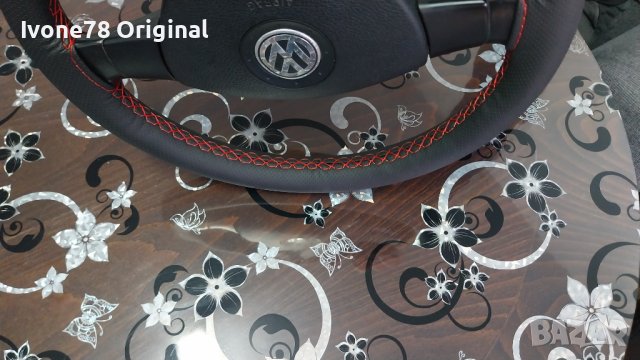 ПРОМОЦИЯ Трилъчев волан от естествена кожа за VW GOLF 5 PASSAT B6 JETTA TOURAN, снимка 3 - Аксесоари и консумативи - 43898708