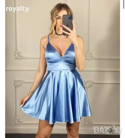 ПРОМОЦИЯ  Рокля от сатен AMELIA Различни цветове , снимка 5 - Рокли - 49493022