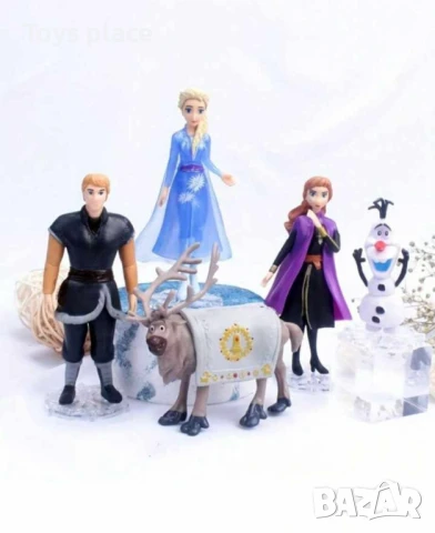 Комплект фигурки за торта Елза и Анна Frozen 
