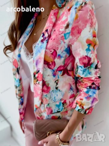 Модно пролетно палто с принт Ежедневен малък костюм, 5цвята - 023, снимка 16 - Сака - 39988653