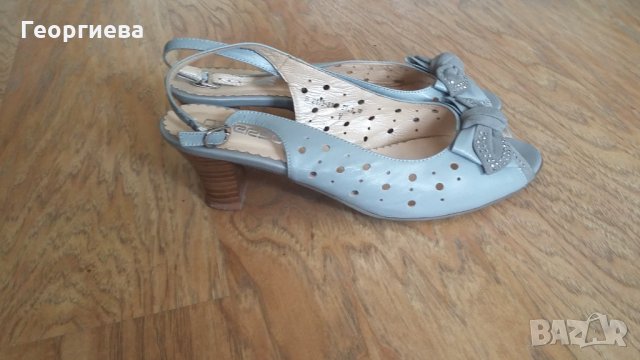 Страхотно сладки женствени обувчици ЕСТ.кожа, снимка 5 - Дамски елегантни обувки - 22038078