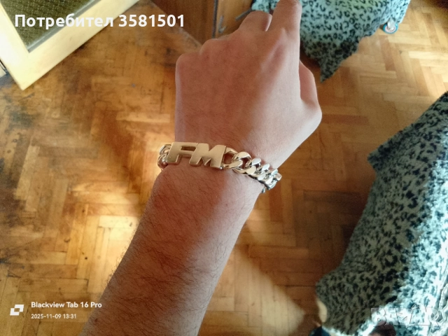 Сребърна Дизайнерска Гривна-110грама.🇧🇬