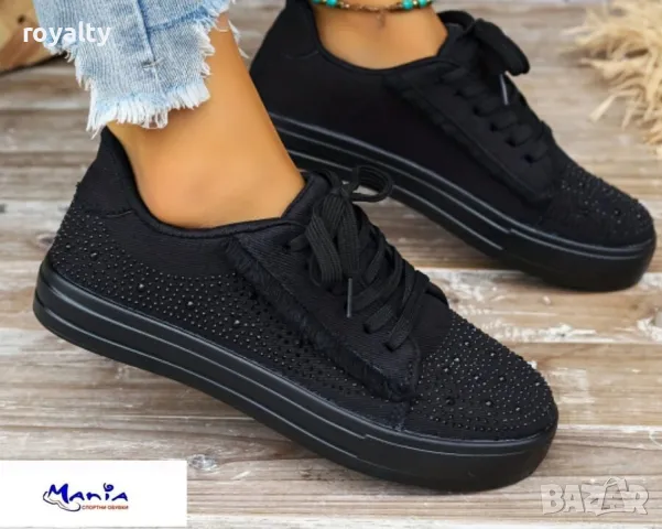 Дамски спортни обувки с камъни, снимка 2 - Маратонки - 49944992