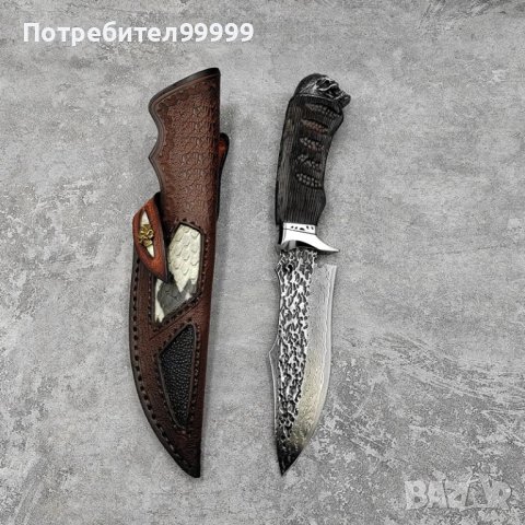 Нож от дамаска стомана , снимка 1 - Ножове - 43695377