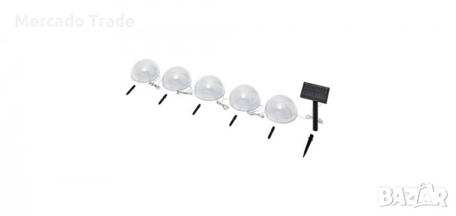 LED соларни полукълба, Бял, снимка 5 - Декорация за дома - 36790424