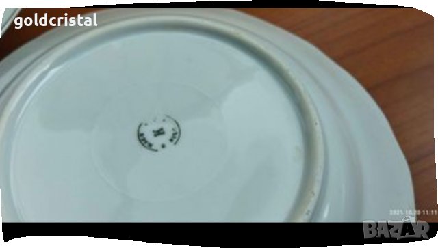 Стар български порцелан чинии плитки и дълбоки, снимка 7 - Антикварни и старинни предмети - 36920559