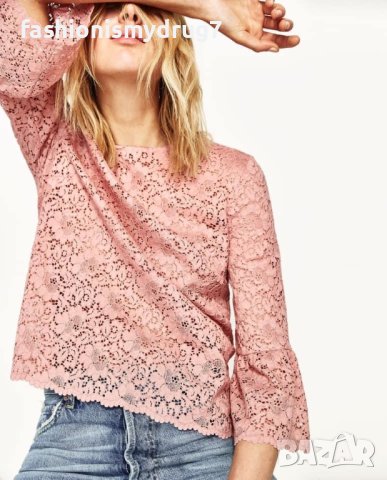Zara дантелена блузка , снимка 1