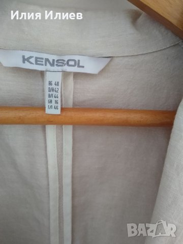 Ленено сако KENSOL, размер L, снимка 4 - Сака - 38333368