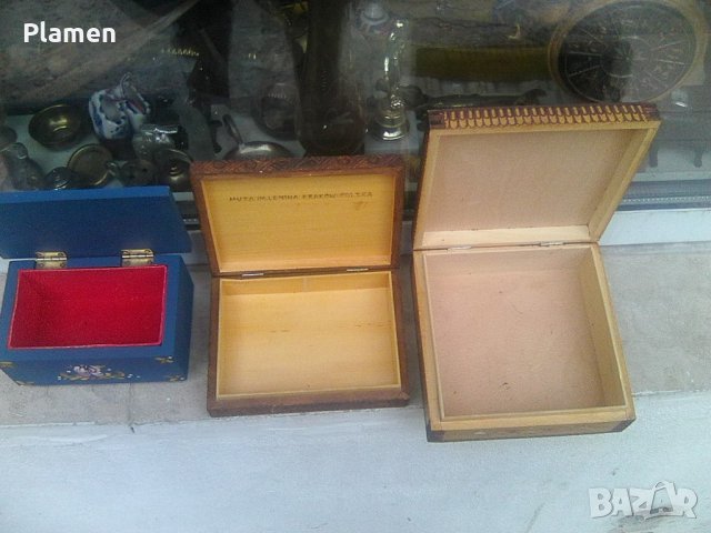 Три дървени кутии руска полска и българска, снимка 2 - Други ценни предмети - 37776009