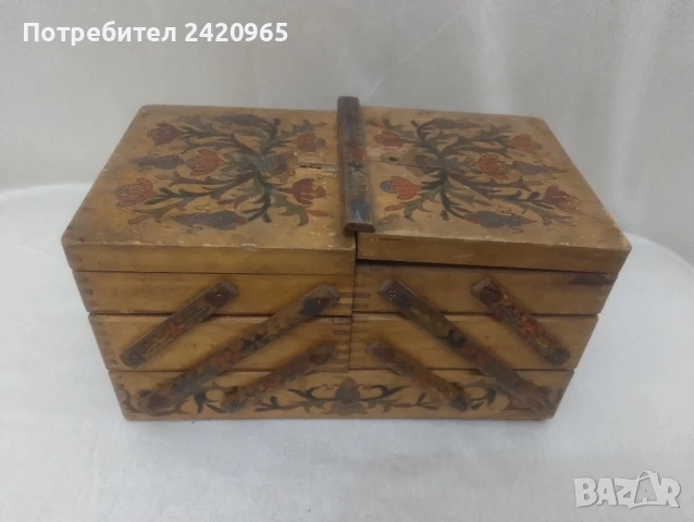 Старинна кутия за съхранение , снимка 5 - Антикварни и старинни предмети - 51111009