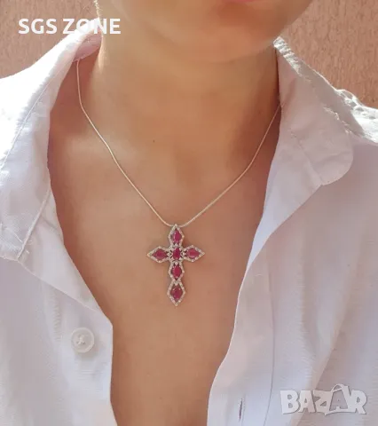 Кръст с Рубини и Сапфири