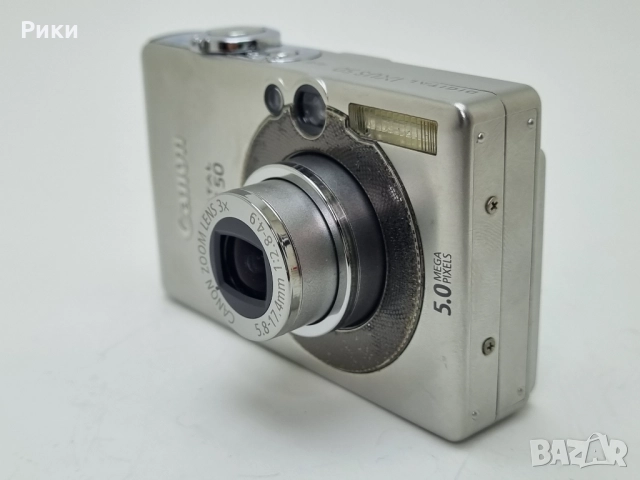 Canon Digital Camera IXUS 50 PowerShot SD400 5.0MP Silver, снимка 6 - Фотоапарати - 52742784