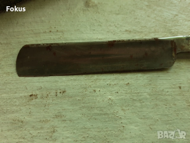 Стар колекционерски немски бръснач Solingen kain-abel, снимка 5 - Антикварни и старинни предмети - 53478372