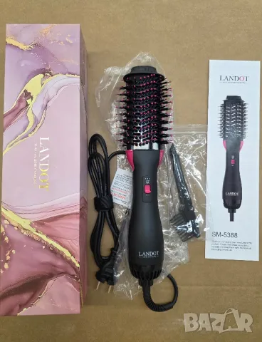 Кръгла четка с горещ въздух, стерилизиращ сешоар за коса за обем , снимка 11 - Сешоари - 49390316