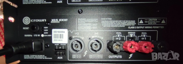 crown xls 1002, dsp,  усилвател крайно стъпало , снимка 7 - Ресийвъри, усилватели, смесителни пултове - 51778518