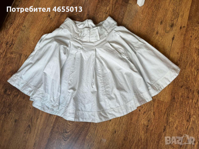 ПОДАРЯВАМ Дамска бяла пола, снимка 2 - Поли - 52476283