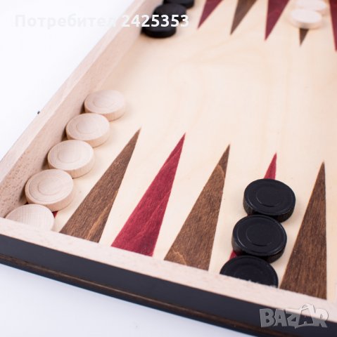 Дървен шах с табла + дървени фигури и пулове, 5 размера, 3 цвята, снимка 10 - Шах и табла - 28401775