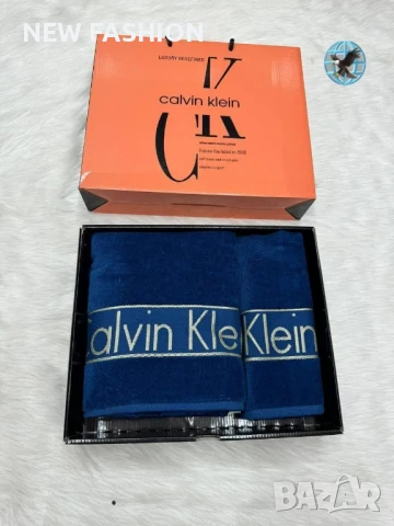 Памучни Хавлии -2бр с Кутия ✨ Calvin Klein , снимка 4 - Хавлиени кърпи - 51169226