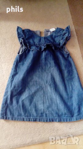 дънкова рокля H&M, 12-18 м