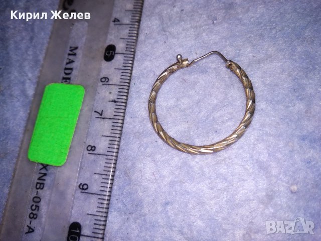 СТАРА СРЕБЪРНА СТИЛНО ОРНАМЕНТИРАНА РЕТРО ОБЕЦА СРЕБРО 925 с ИНТЕРЕСНО ОРИГИНАЛНО ЗАКОПЧАВАНЕ 21002, снимка 4 - Антикварни и старинни предмети - 40502053