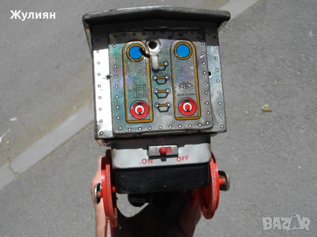 СТАРА ЛАМАРИНЕНА ИГРАЧКА ВЛАК ЛОКОМОТИВ JAPAN, снимка 6 - Антикварни и старинни предмети - 50894000