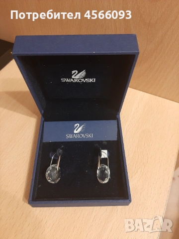 Продавам обеци Swarovski, снимка 2 - Обеци - 53148208