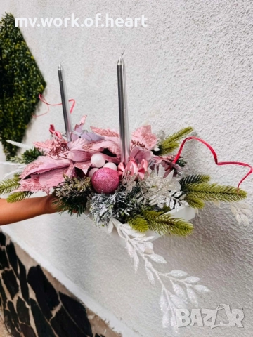 Нежен Коледен свещник 