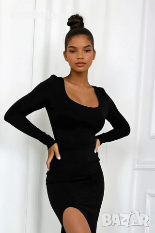 Дамска миди рокля Sophie, 3цвята , снимка 3 - Рокли - 52229519