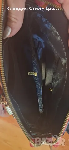 Нова красива дамска чанта, украсена с цветя, снимка 7 - Чанти - 48126700