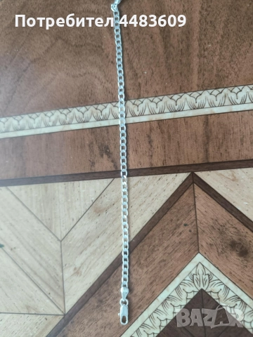 Сребърна гривна , снимка 4 - Гривни - 52871659