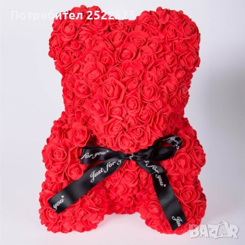 Червено мече от рози Перфектният подарък за свети Валентин. Височина: 25см, снимка 2 - Романтични подаръци - 44071970