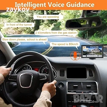 GPS навигация за кола, камион, кемпер, 9-инчов сензорен екран, най-нова карта от 2025 г, снимка 3 - Навигация за кола - 52776705