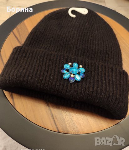 Нови зимни шапки с камъни, снимка 10 - Шапки - 43792313