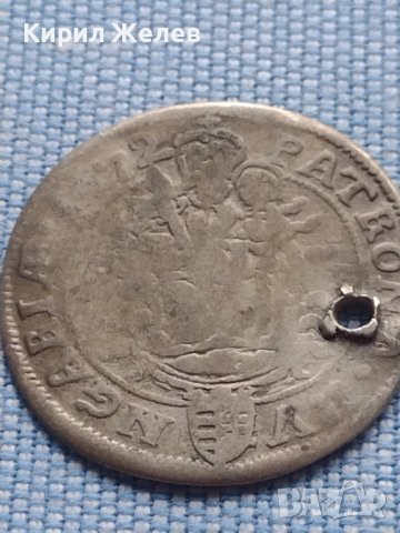 Сребърна монета 6 кройцера 1672г. Леополд първи Унгария за КОЛЕКЦИОНЕРИ 14909, снимка 6 - Нумизматика и бонистика - 42968042
