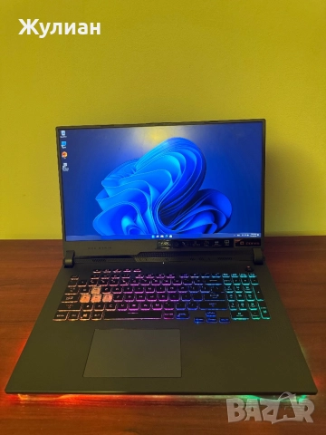 Лаптоп ASUS ROG Strix G17 / Ryzen 7 4800H / RTX 3050 Ti