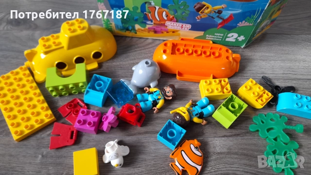 Лего Дупло 24 части подводница като Ново много добро, снимка 3 - Конструктори - 52964652