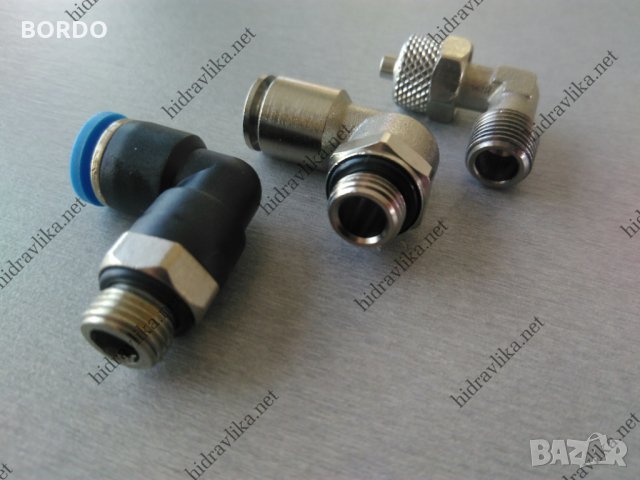 Бързи връзки коляно за шлаух G1/8-Ф6, снимка 2 - Резервни части за машини - 33649173