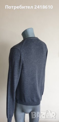Fred Perry 100% Merino Wool Mens Size M  ОРИГИНАЛ! Мъжки Пуловер!, снимка 3 - Пуловери - 43201367
