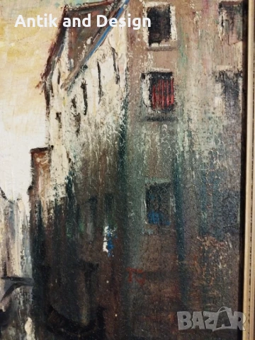 Lukas Dieter Larsen масло , снимка 2 - Антикварни и старинни предмети - 50527833
