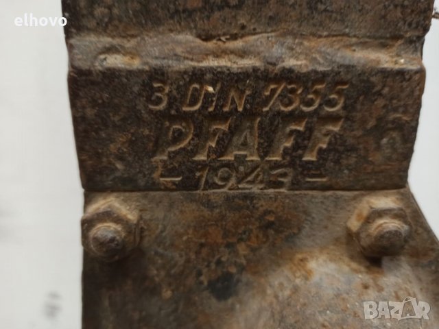 Стар механичен крик за железопътни релси, тип 'Латерна' 3DIN 7355 PFAFF 1943г, снимка 2 - Антикварни и старинни предмети - 32307853