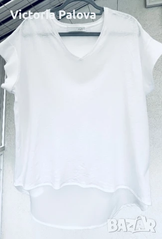 Скъпа марка блуза  OUI лен 55%, снимка 4 - Корсети, бюстиета, топове - 51426752