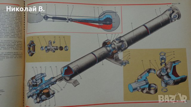 Книга Цветен албум автомобили ВаЗ 2103/2106 Лада Москва Машиностроение 1987 год, снимка 11 - Специализирана литература - 37079742