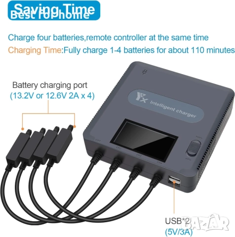   Мултифункционално зарядно устройство за DJI Mavic Air 2 / 2S , снимка 3 - Друга електроника - 52527430