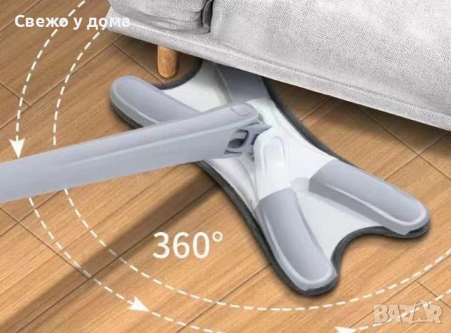 Уред за миене на под с микрофибърна подложка, снимка 4 - Мопове, кофи, четки и метли - 53458707