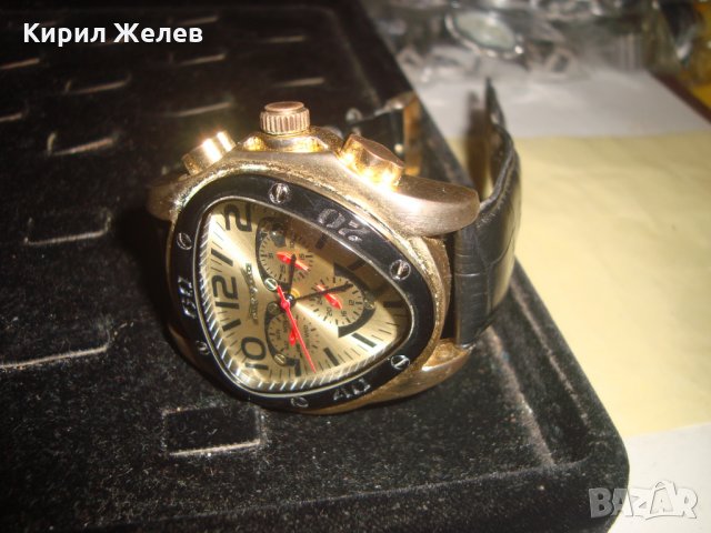 SARASTRO ДИЗАЙНЕРСКИ МАРКОВ МОДЕН ПОЗЛАТЕН ЧАСОВНИК с КАИШКА 21784, снимка 14 - Мъжки - 32714466