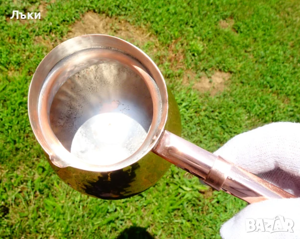 Медно джезве 650 мл.,дълга медна дръжка. , снимка 5 - Антикварни и старинни предмети - 50703473