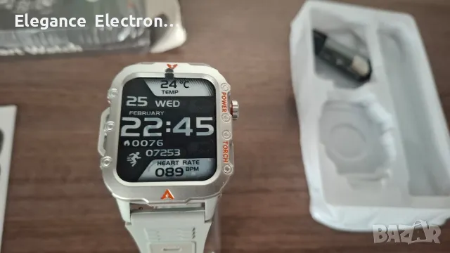 Смарт часовник Laxasfit Q11. Сив, снимка 6 - Смарт гривни - 48400544