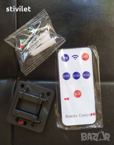 LED соларно улично осветление , силно осветяване + сензор движение + дистанционно 4 режима + стойка , снимка 10 - Лед осветление - 33114291