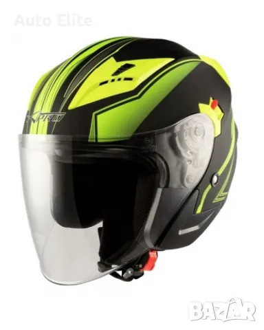 Скутер каска APRO YORK MATT YELLOW  38223, снимка 1